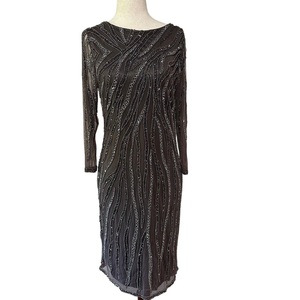 J KARA Women's All Over Beaded Short Dress Size 6